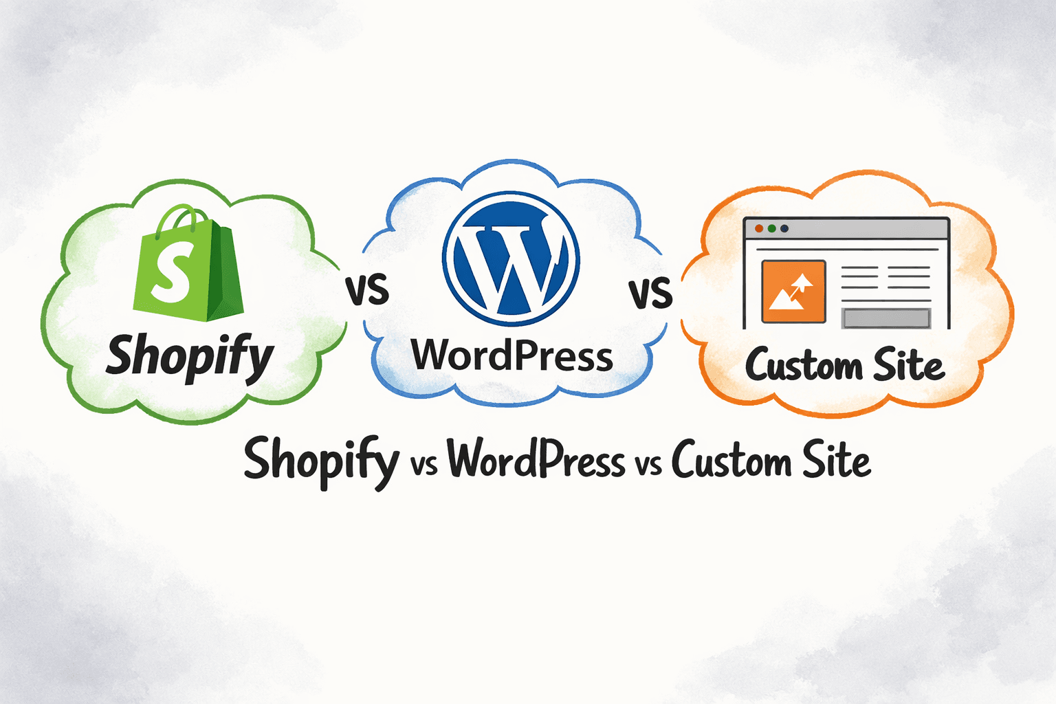 Shopify vs WordPress vs Custom E-commerce: What Should Your Business Choose?